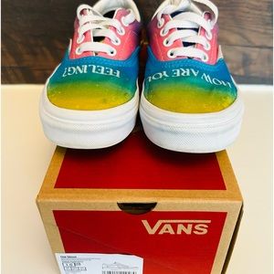 Old Skool Rainbow Checkerboard Vans